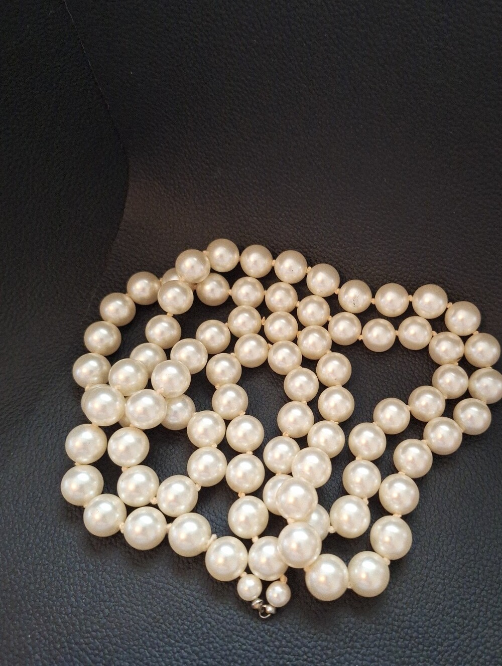 Classic Ivory Pearl Necklace - Elegant Women’s Jewelry 9mm 48" Missing Clasp